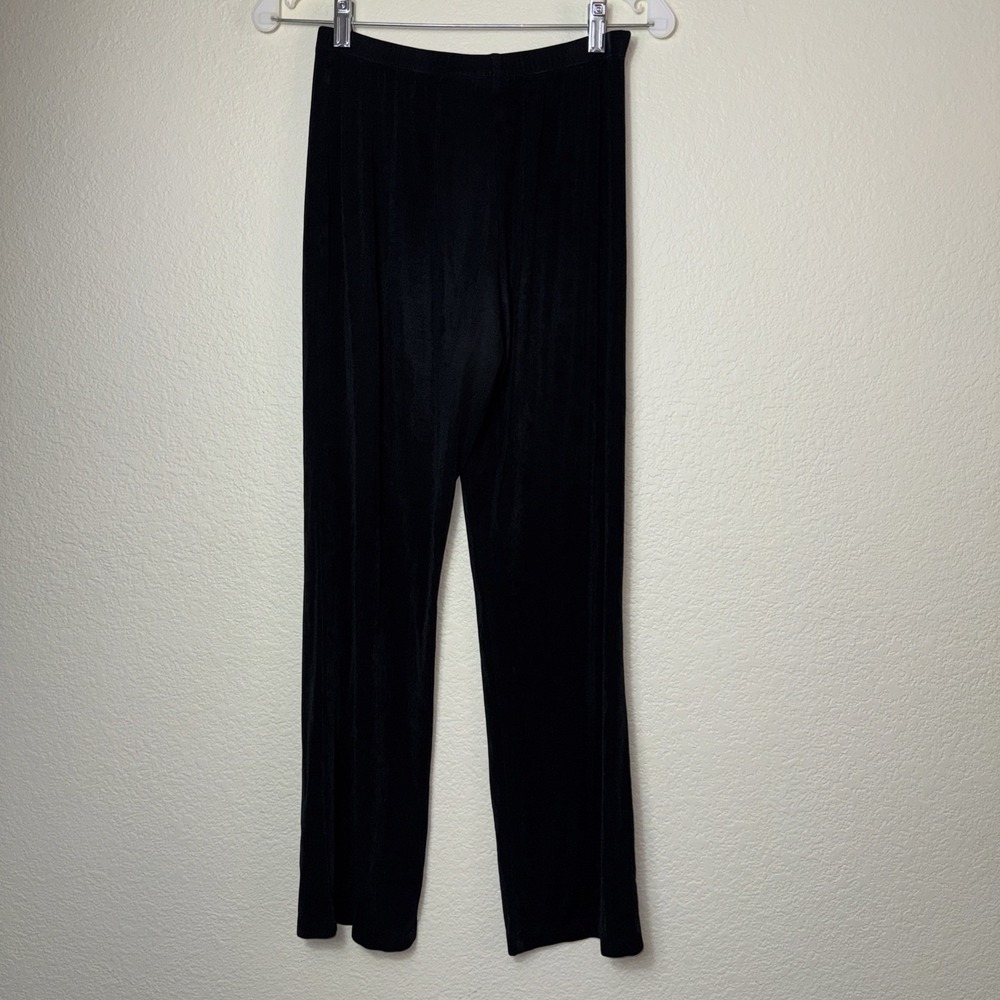 Set of 2 Chico's Travelers Pants Size 0/S Slinky Knit Travel Chic Teal & Black - Picture 2 of 7